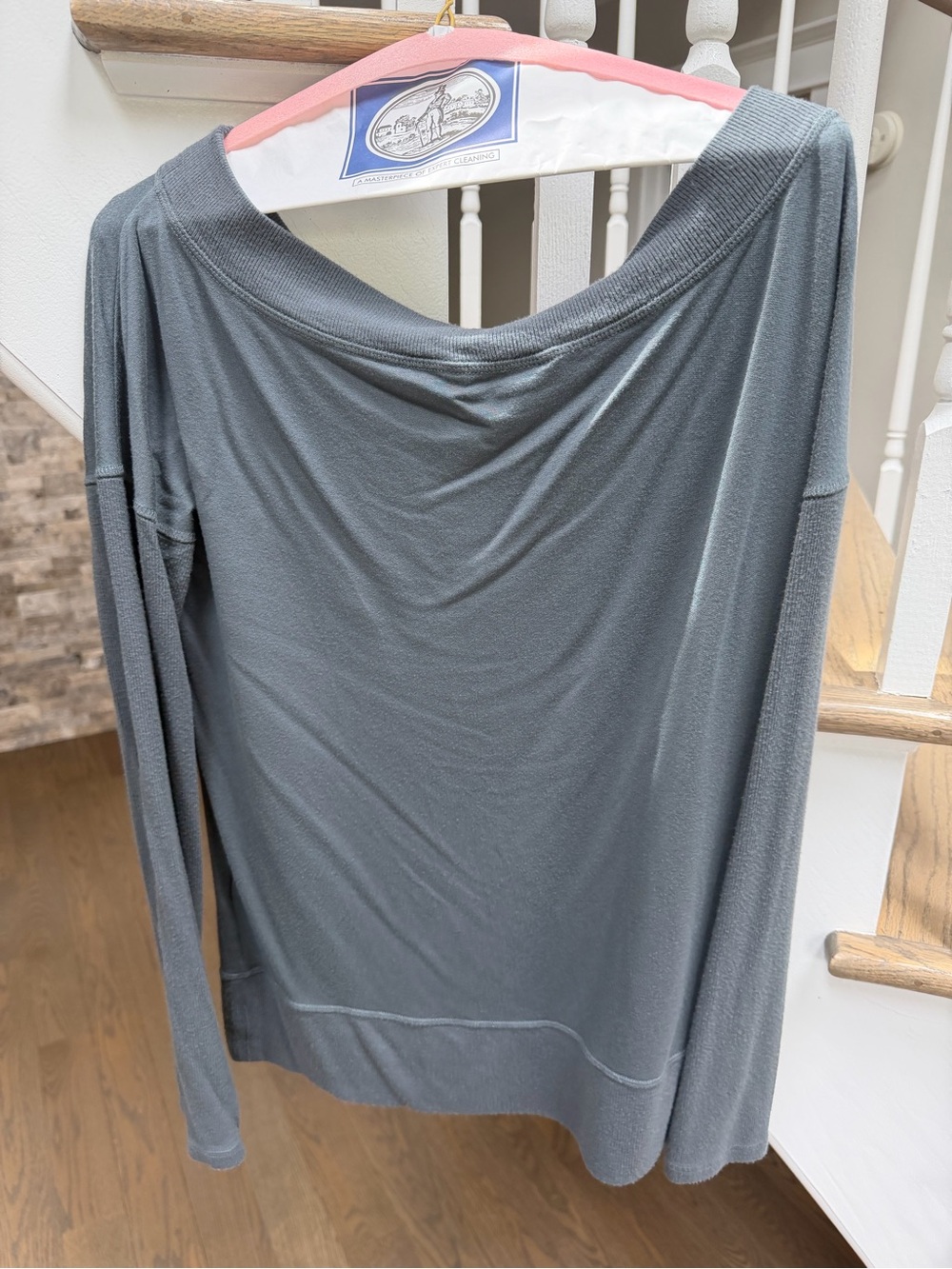 Athleta Slate Gray Long-Sleeve Lightweight Top